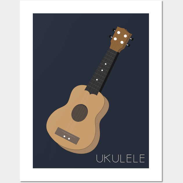 Ukulele Wall Art by SayMeowNow